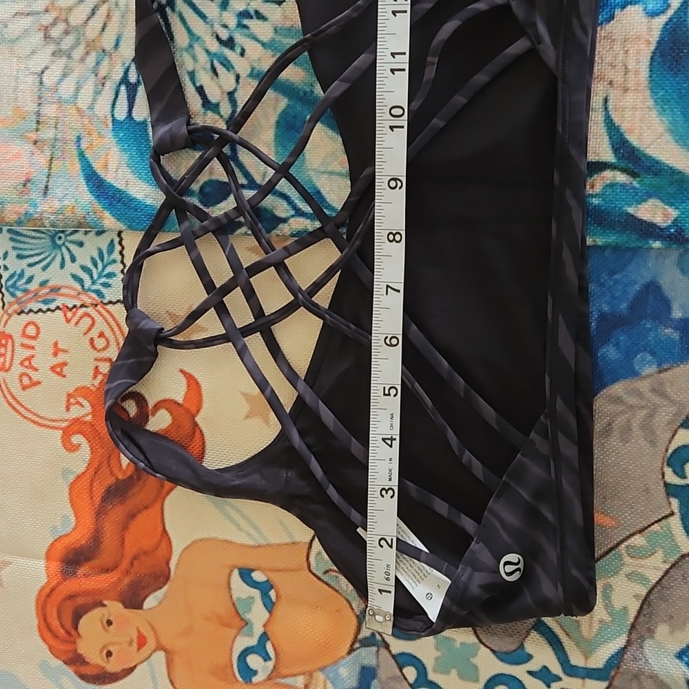 Lululemon Free to Be Bra Wild Thing Camo Deep Coal Size 14 - Picture 11 of 14